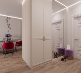 Ремонт в 2-комнатной квартире в стиле Классика 47м2