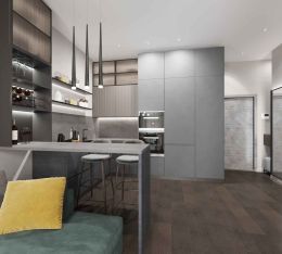 Ремонт в 1-комнатной квартире в стиле Хай-Тек 40m2